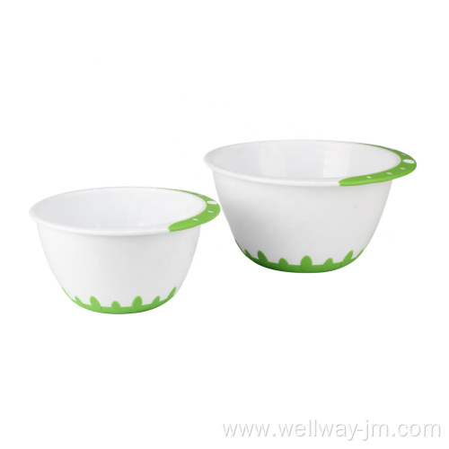 Plastic mixing bowl set With Handle And Base